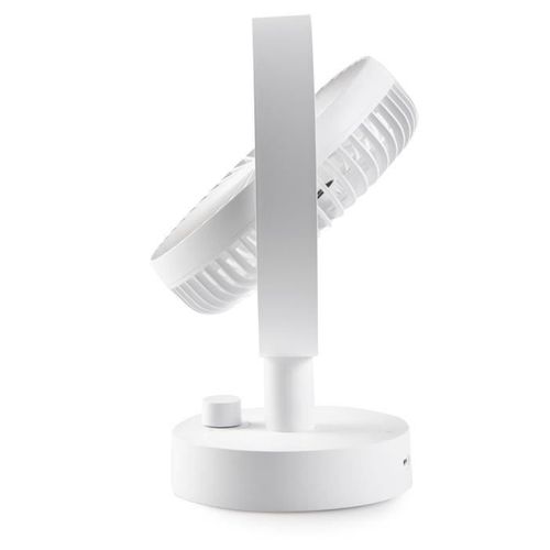 Ventilateur De Table - Li-ion Batt. 5v - Rechargeable USB - Diametre 15 Cm - 10 Vitesses