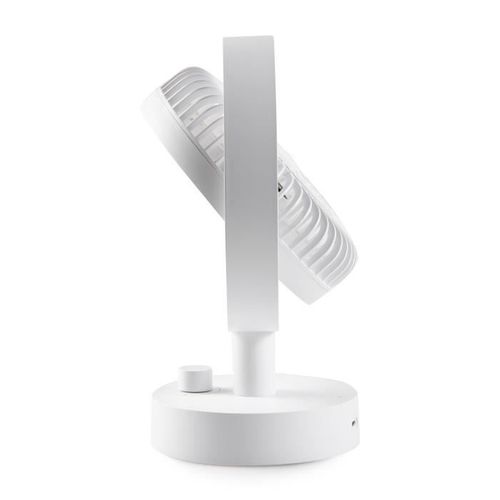 Ventilateur De Table - Li-ion Batt. 5v - Rechargeable USB - Diametre 15 Cm - 10 Vitesses