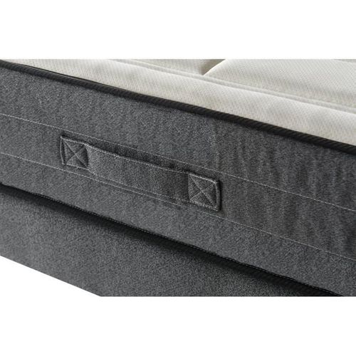 Ensemble Matelas mousse + Sommier 140x190 Cm - 28cm - 5 Zones - Ferme - Hôtel Premium Lux