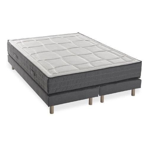 Ensemble Matelas mousse + Sommier 180x200 - 28cm - 5 Zones - Ferme - Hôtel Premium Lux