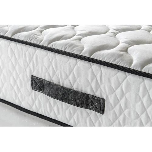 Détente Ensemble Matelas + Sommier 140 X 190 Cm - Ressorts - 7 Zones - 24 Cm - Équilibré