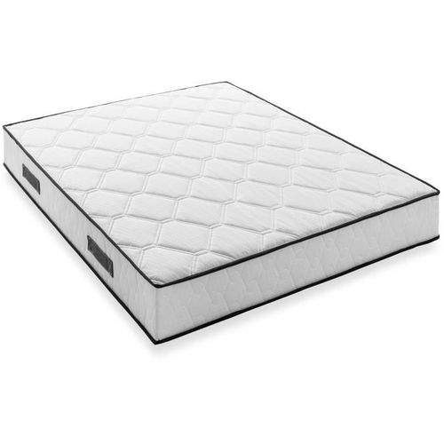 Ensemble Matelas Sommier 160 X 200 Cm Hauteur 24 Cm - Ressorts Ensachés - 7 Zones - Réversible -