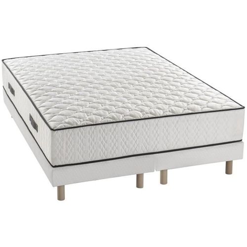 Pack Matelas 180x200 + 2 Sommiers 2x90x200 Ressorts 24 Cm 7 Zones Équilibré Détente