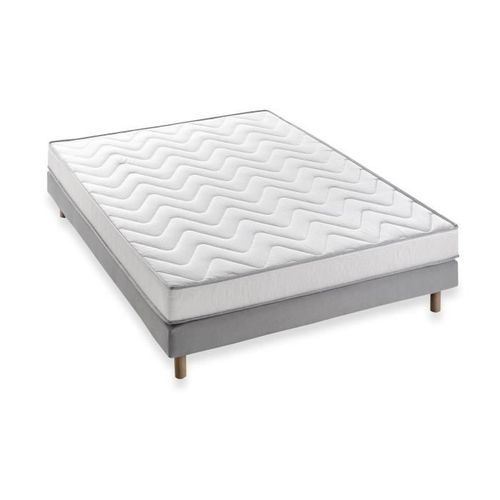 Ensemble Memoflex Matelas 140 X 190 Cm + Sommier - 5 Zones Accueil Mémoire De Forme - 16 Cm