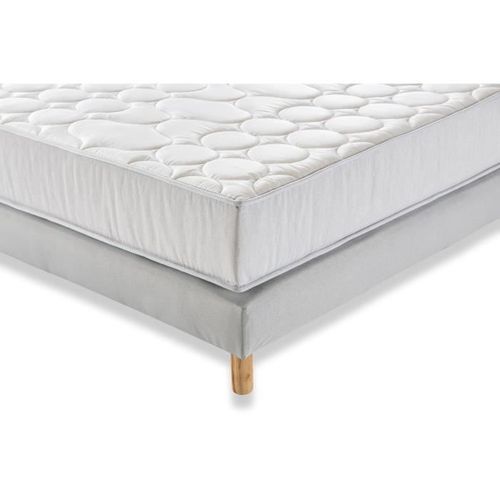 Zen Pack Pret A Dormir Matelas ressort + Sommier tapissier 160x200 cm + Couette + 2 Oreillers