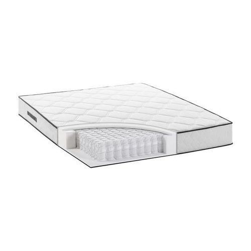 Ensemble Matelas + Sommier 160 X 200 Cm - Ressorts - 7 Zones - 19 Cm - Équilibré - Détente