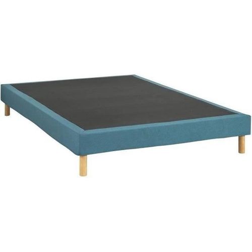 Sommier Tapissier - 140 X 190 Cm - Bleu Turquoise - Kit - Eazyx