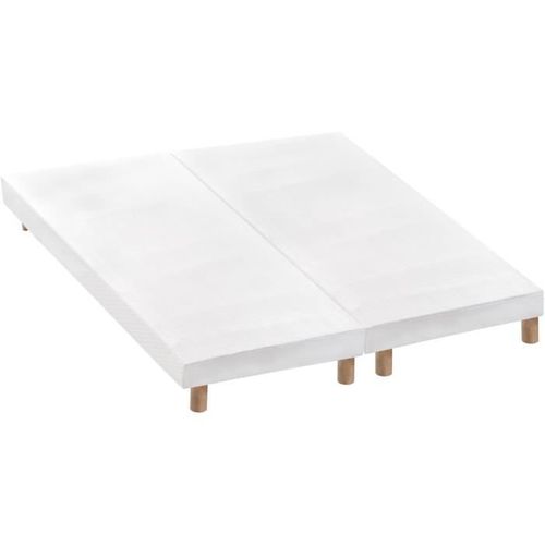Ensemble Matelas 180x200 Cm + Sommiers 2x90x200 Cm - Ressorts Ensachés - 7 Zones - 27cm - Équilibré