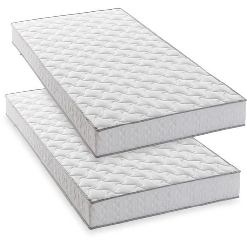 Lot De 2 Matelas - 90 X 190 Cm - Mousse - 14 Cm - 5 Zones De Confort -  Deko Dream - Hahtuva