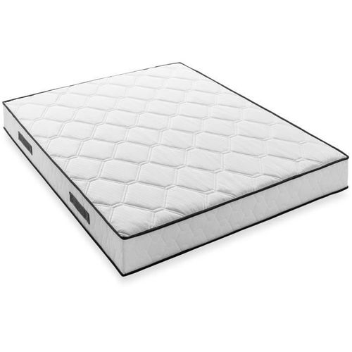Matelas ressort 140x190 - Hauteur 19 Cm - 570 Ressorts Ensachés - 7 Zones - Equilibré - Réversible