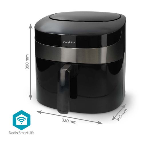 Friteuse à Air Chaud Smart Life - Wi-fi - Noir - Kaaf180bkw