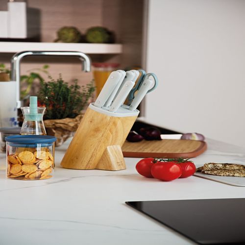 Bloc De 6 Couteaux Lames Inox - 3950342