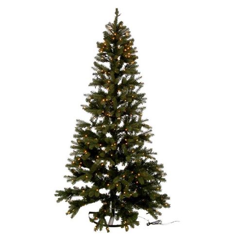 Sapin De Noël à LED "demi Mural" 225cm Vert