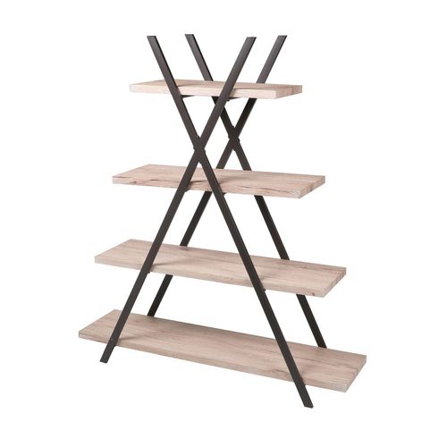 Etagère Pyramide Industrielle Dock - L. 120 X H. 138 Cm - Noir