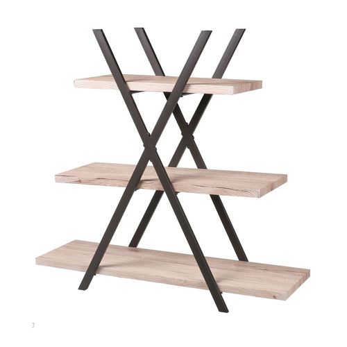 Etagère Pyramide Design Industriel Dock - L. 100 X H. 101 Cm - Noir