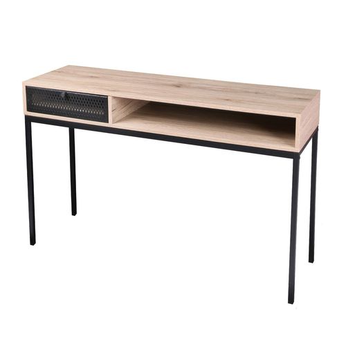 Console Design Industriel Soho - L. 120 X H. 75 Cm - Noir