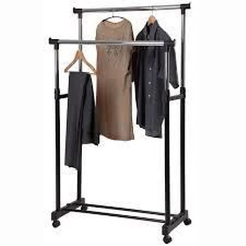 Double Penderie Mobile Pendo - L. 80 X H. 170 Cm - Noir