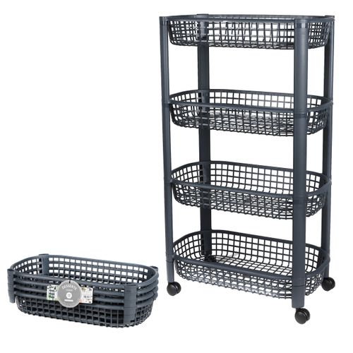 Liberty Chariot De Rangement Desserte Resserre à Legumes L'etagere Avec Roulettes Rangement