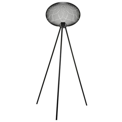 Lampadaire Design Industriel Rond En Métal Spirit - H. 160 Cm - Noir