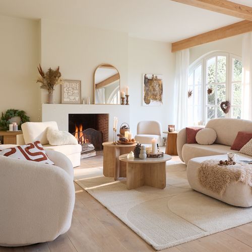 Tapis 200x290 cm CORALIE Ecru