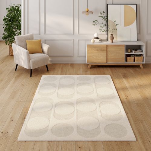 Tapis 160x230 cm CORINE Blanc