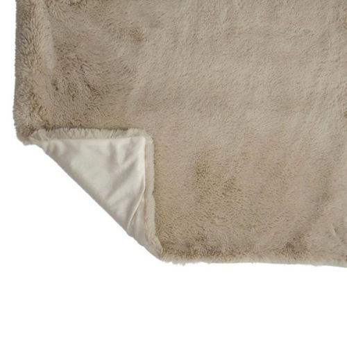 Plaid Imitation Fourrure "cutie" 130x180cm Gris Clair