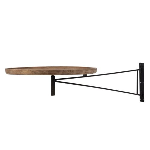 Table Murale Pivotante Ronde "lounge" 80cm Noir