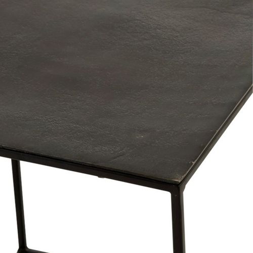 Lot De 2 Tables D'appoint Gigognes "oxidize" 55cm Noir