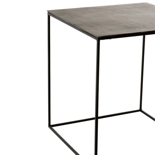 Lot De 2 Tables D'appoint Gigognes "oxidize" 55cm Noir