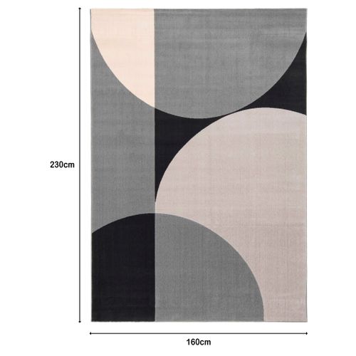 Tapis 160x230 cm CAROLE Gris