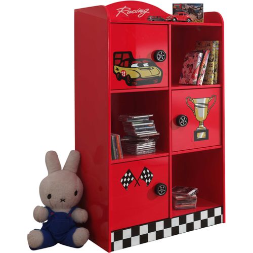 Armoire Enfant "race" 133cm Rouge