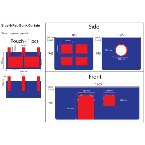 Lit Enfant "pino Rouge" 90x200cm Naturel