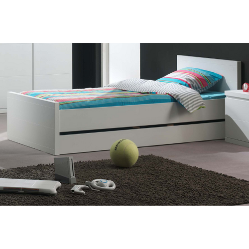 Lit Enfant Avec Tiroir "lara" 90x200cm Blanc