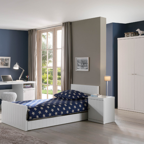 Combinaison De Chambre Det#039;enfant Robin 1 Sans Sommier à Lattes-blanc