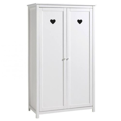 Pack - Lit Enfant, Chevet, Armoire et Bureau "amori I" Blanc 90 x 200 cm