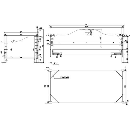 Lit Banquette Enfant à Tiroir "amori" 90x200cm Blanc