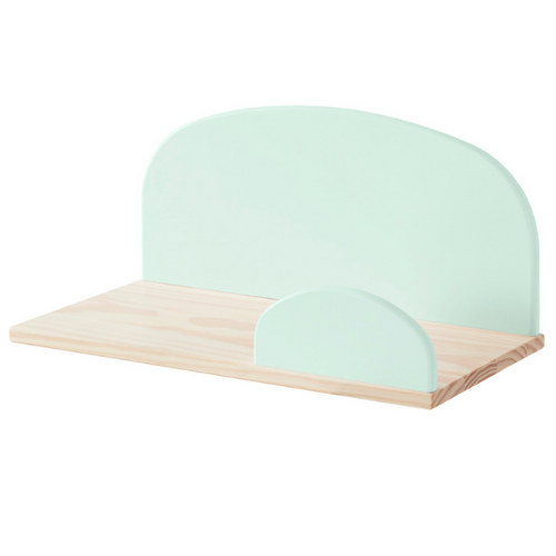 Kiddy Lit En Bois Laqué 90x200 Et Brut Et Sommier + Chevet 1 Porte + Etagère 45 Cm + Etagère 65cm