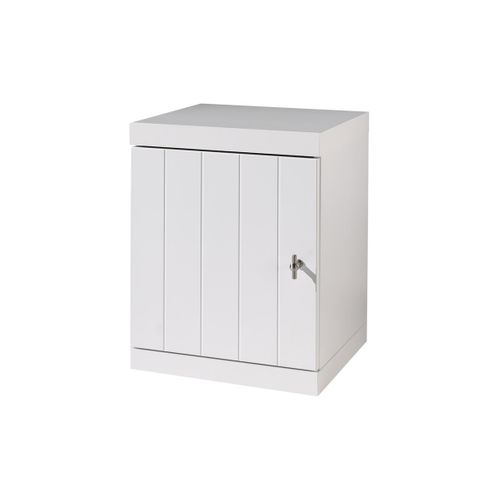 Lit 90x200 - Chevet 1 Porte Et Armoire 2 Portes Robin - Blanc