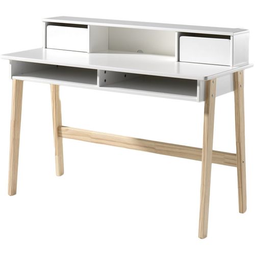 Bureau Design "kiddy" 120cm Naturel et Blanc