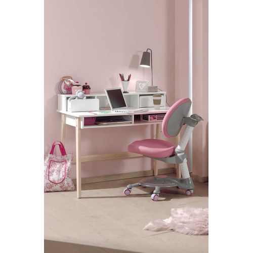 Bureau Design "kiddy" 120cm Naturel et Blanc