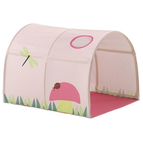 Tunnel De Lit Enfant "pino Spring" 10cm Rose