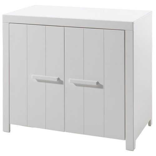 Lit Bébé 60x120 - Commode 2 Portes Et Armoire 2 Portes Erik - Blanc