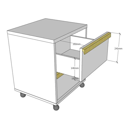 Caisson De Bureau London - Blanc