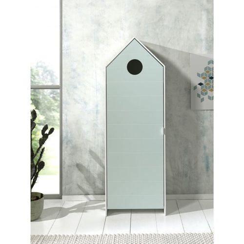 Casami Armoire 1 Porte Menthe + Armoire Ouverte + Armoire 1 Porte Rose