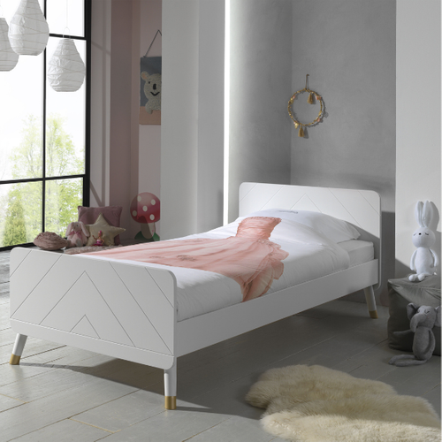 Pack - Lit Enfant, Chevet et Bureau "billy" 90x200 cm Blanc