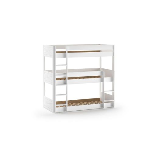 Lit Triple Scott 90x200 Cm - Blanc
