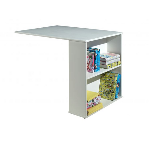 Ensemble De Chambre Det#039;enfant Scott - Lit Semi-haut, Bureau, Armoire De Rangement Et Commode -