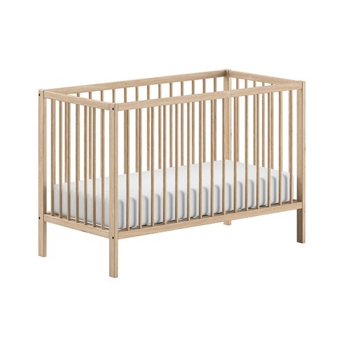 Lit Bébé 60x120 Sommier Inclus Meryl - Bois