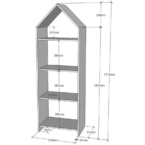 Pack - Étagère Enfant et Armoire "casami Bruges" 171cm Blanc et Vert