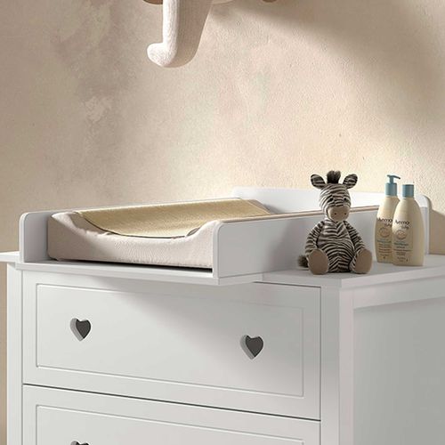 Planche à Langer Amori - Bois Pin - Blanc